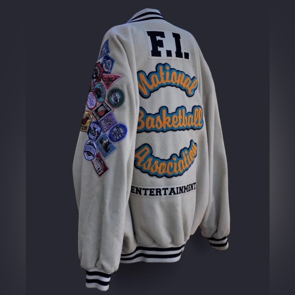JEFF HAMILTON NBA Patch Logo Varsity Jacket